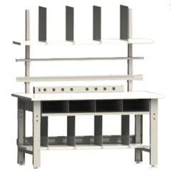BenchPro™ RWPACK3672 Roosevelt Series Packing Bench with Butcher Block Surface, 36" x 72"