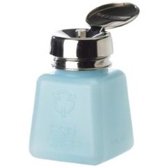 R&R Lotion SD-4-ESD-AS Dispensing Bottle with Anti-Splash Pump, Blue, 4 oz.