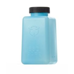 R&R Lotion SQB-8-ESD Square Storage Bottle with Lid, Blue, 8 oz.