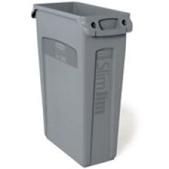 Rubbermaid 3540-60 Slim Jim® Container with Venting Channels, 23 Gallon, 22" x 11" x 30"