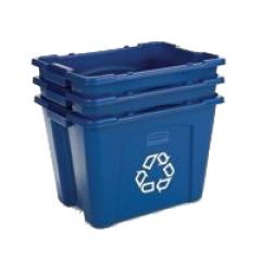 Rubbermaid 5714-73 Stackable Recycling Box, 14 Gallon, 21" x 16" x 14.75"