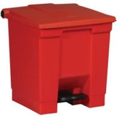 Rubbermaid 6143 Step-On Container, 8 Gallon, 16.25" x 15.75" x 17"