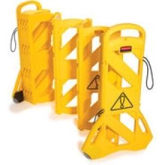 Rubbermaid 9S11 Mobile Barrier, Yellow, 40
