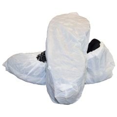 Safety Zone DSC-CPE-WH Water-Resistant Polyethylene Shoe Covers with Tread, White