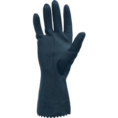 Safety Zone GRFB Flock Lined 28 Mil Neoprene/Latex Blend Gloves, Black