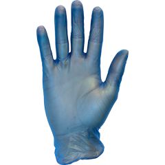 Safety Zone GVP9 Powder-Free Disposable 5 Mil Vinyl Gloves, Blue