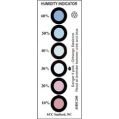 SCS MIL Standard 6-Spot Humidity Indicator Card, 10% 20% 30% 40% 50% 60% RH, Can of 200