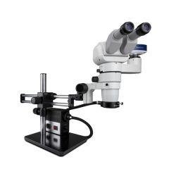 Scienscope CMO-PK10-AN-E E-Series 0-45° Tilting Trinocular Microscope with Dual Boom Stand