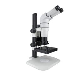 Scienscope CMO-PK2-R3E E-Series 20° Fixed Binocular Microscope with Track Stand & High Intensity LED Ring Light