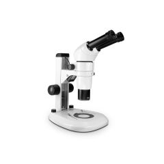 Scienscope E-Series 20° Binocular Microscope Head with Track Stand & Integrated LED Light