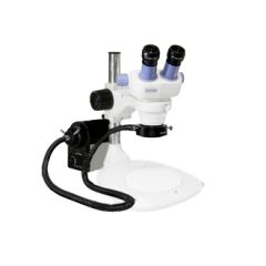 Scienscope ELZ-Series Binocular Microscope with Post Stand & Annular Ring Light