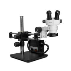 Scienscope ELZ-PK5D-AN ELZ-Series Binocular Microscope with Dual Boom Stand & Annular Ring Light