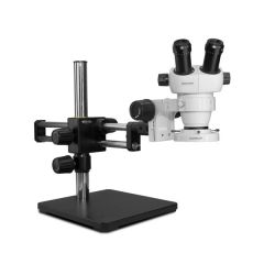 ELZ-Series Binocular Microscope with Dual Boom Stand & LED Ring Light