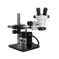 Scienscope ELZ-PK5S-AN ELZ-Series Binocular Microscope with Boom Stand & Annular Ring Light