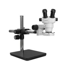 ELZ-Series Binocular Microscope with Boom Stand & LED Ring Light