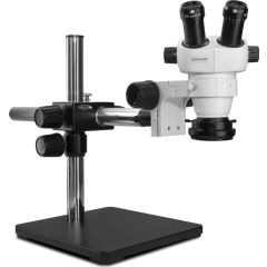 ELZ-Series Binocular Microscope with Boom Stand & High Intensity LED Ring Light