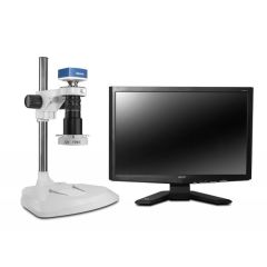 Macro Video Inspection System with LED Ring Light, Post Stand & 1080p Camera