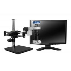 Macro Video Inspection System with LED Ring Light, Dual Arm Boom Stand & 1080p Camera