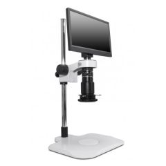 MAC3 Ergonomic Inspection System with High Intensity LED Ring Light, Post Stand & 1080p Camera