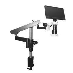 MAC3 Ergonomic Inspection System with Quad-Control LED Ring Light, Articulating Arm & 1080p Camera
