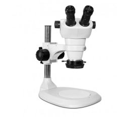 NZ-Series Binocular Microscope with Post Stand, High Intensity LED Ring Light & Polarizer