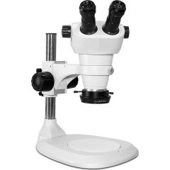 NZ-Series Binocular Microscope with Post Stand & High Intensity LED Ring Light