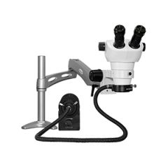Scienscope NZ-Series Binocular Microscope with Articulating Arm & Annular Ring Light