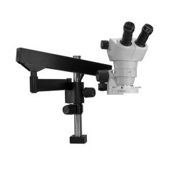 NZ-Series Binocular Microscope with Heavy-Duty Articulating Arm & LED Ring Light