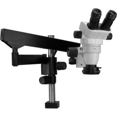 NZ-Series Binocular Microscope with Heavy-Duty Articulating Arm & High Intensity LED Ring Light