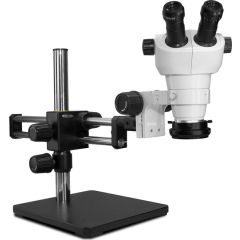 NZ-Series Binocular Microscope with Dual Boom Stand & High Intensity LED Ring Light