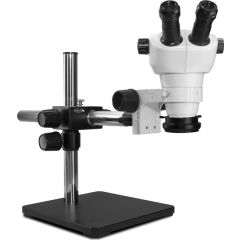 NZ-Series Binocular Microscope with Boom Stand & High Intensity LED Ring Light