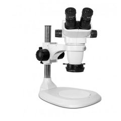SSZ-II Series Binocular Microscope with Post Stand, High Intensity LED Ring Light & Polarizer