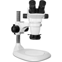 SSZ-II Series Binocular Microscope with Post Stand & High Intensity LED Ring Light