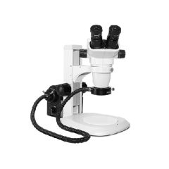 Scienscope SSZ-II-Series Binocular Microscope with Track Stand & Annular Ring Light