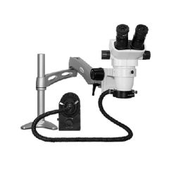 Scienscope SSZ-II-Series Binocular Microscope with Articulating Arm & Annular Ring Light