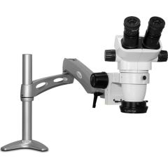 SSZ-II Series Binocular Microscope with Articulating Arm & High Intensity LED Ring Light
