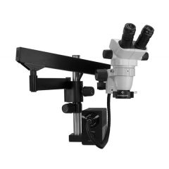 SSZ-II Series Binocular Microscope with Heavy-Duty Articulating Arm & Annular Ring Light