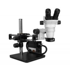 SSZ-II Series Binocular Microscope with Dual Boom Stand & Annular Ring Light