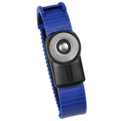 SCS 2240 Adjustable Blue Thermoplastic Dual Conductor Wrist Strap with MagSnap™ 360 Stud 