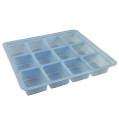 SCS 770795 Ultra Clean Static Dissipative Kitting Tray with 12 Cells, 10.5" x 8.75" x 1.5"