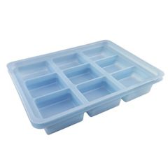 SCS 770796 Ultra Clean Static Dissipative Kitting Tray with 9 Cells, 14" x 10" x 1.75"