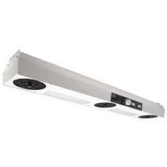SCS 991A Cleanroom Rated Variable Speed 3 Fan Overhead Ionizing Blower with Task Light, 120V