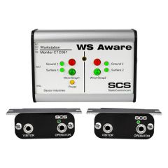 SCS CTC061-RT-242-WW WS Aware Workstation Monitor with Relay Output, includes Power Adapter & (2) Standard Remotes