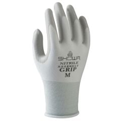 Showa Glove 370W Lint-Free Nitrile Coated Palm Dipped 13-Gauge General Purpose Nylon Gloves