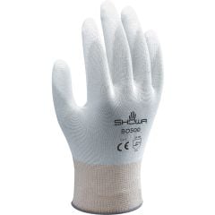Showa Glove BO500W Polyurethane Palm Coated 13-Gauge General Purpose Nylon Gloves
