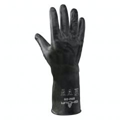 Showa Gloves 892 Unlined Viton® Coated Chemical & Acid Resistant Gloves, Black, 12"