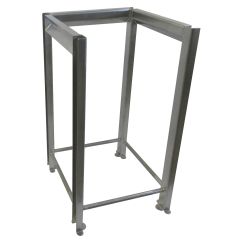 CleanPro SSL-1007 Stainless Steel Straight Frame Garbage Bag Holder, 19.25" x 17.5" x 32"