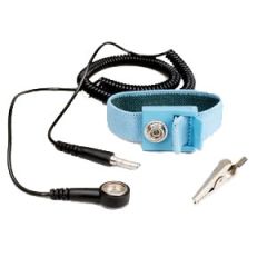 Static Solutions WS-1020 Adjustable Elastic Wrist Strap with 4mm Snap, includes 10' Coil Cord