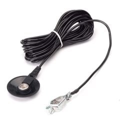 Mat Grounding Cord with 1 MegOhm Resistor & 10mm Female Snap, 15'