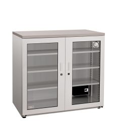 StatPro XUSMD2000-CM Professional & Spacious Series Dry Cabinet with 6 Chambers, Glass Doors & 5 Drawers 18.3" x 41.7" x 79.5"